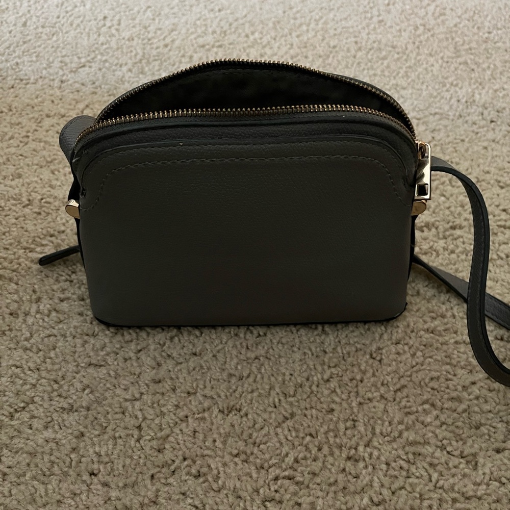 Gray crossbody purse